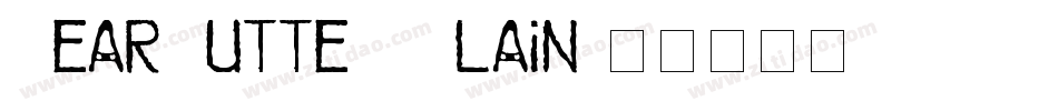 BearButteT Plain字体转换
